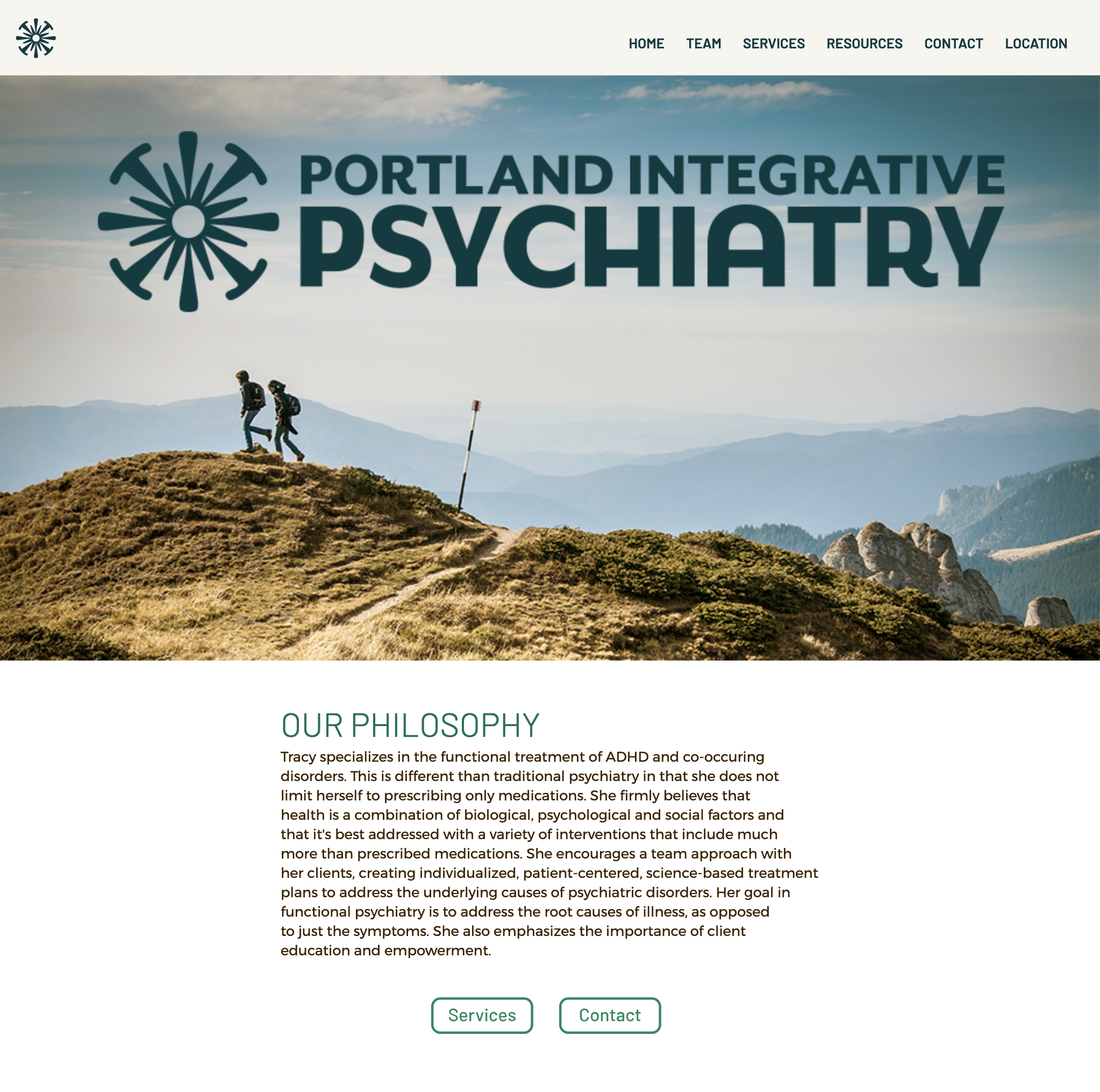 Portland Integrative Psychiatry Website